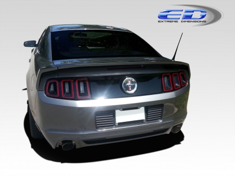 For Ford Mustang 10-14 Spoiler Factory Style Fiberglass Flush Mount Rear Lip