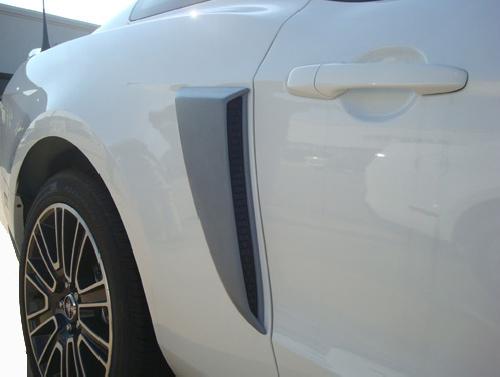 2010-2014 Mustang V6 & GT Lower Side Scoops PRIMERED or (Paint Options)