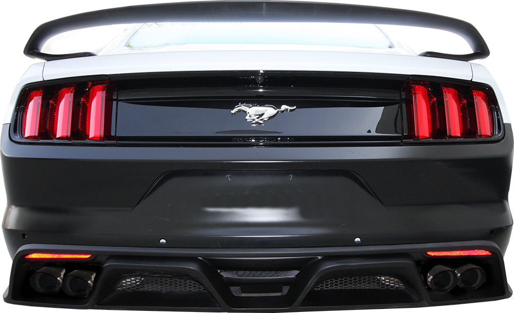 2015-17 Mustang GT 350 Style Rear Fiberglass Diffuser - FIBERGLASS