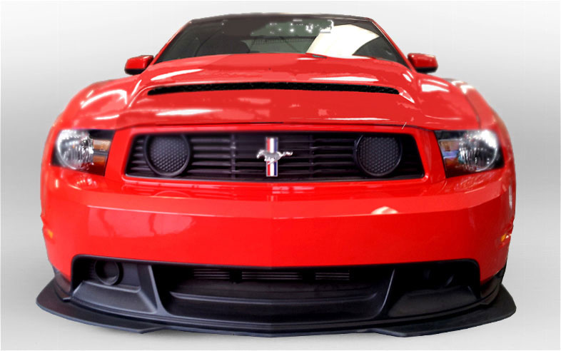 2010-2012 GT/V6 (NOT 10-12GT500) Mustang Manta Ray Ram Air Hood - Fiberglass (GT-V6)