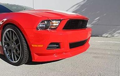 2010-2012 Mustang V6 Street Scene Front - Chin Spolier