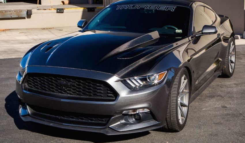 2015-2017 Mustang 3 INCH COWL Hood A49-3 by TruFiber (Fits all 2015 Models) CARBON FIBER