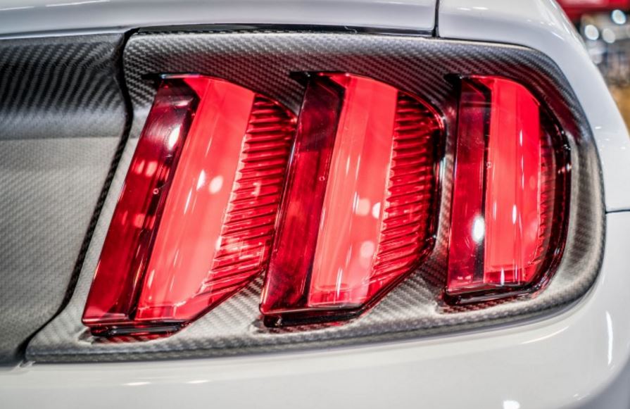 2015-2017 Mustang Carbon Fiber Tail Light Bezels (Ecoboost, V6, GT. GT350/R) CARBON FIBER