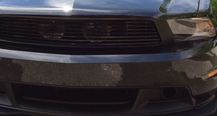 2010-12 Mustang GT Hidden Fog Light Billet Grille - Black (Hides fogs in behind grille) - FULL REPLACEMENT GRILLE
