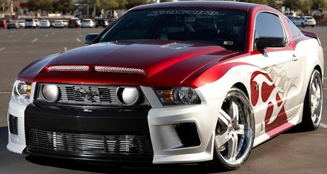 2010-2012 Mustang GT/V6 Street Scene 4PC Body kit Front - Rear lip - Sides - Urethane