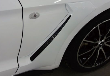 2015-17 Mustang Front Fender Scoop Vents Type GT350 V2 - (ALL MODELS) PAIR - Polyurethane