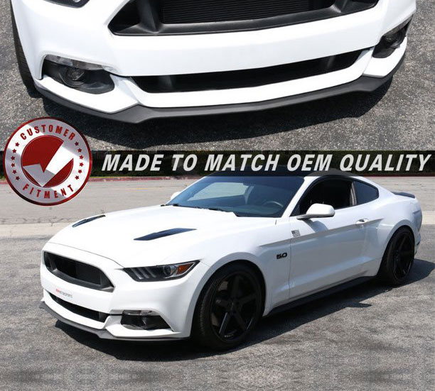 15-17 Mustang OE TYPE FRONT LIP Replacement - Polyurethane (Fits all models)