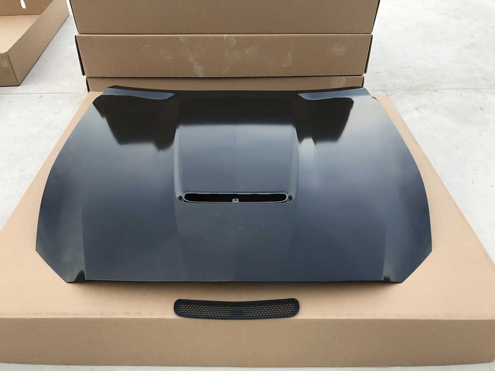 15-17 Mustang GT350 Style Aluminum Hood (Fits all 15-17 Models) Direct Fit & Includes Plastic Grille insert