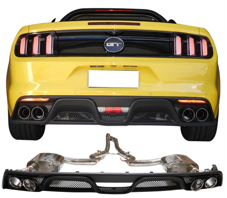 15-17 Mustang GT350 Style Mustang FULL Conversion Package - Direct fit 16PC KIT (Dual exhaust tips included)