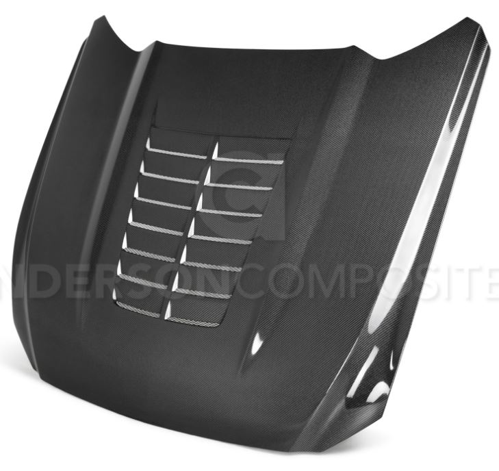 2018-2020 Mustang Carbon Fiber TYPE GT5 GT500 Style Hood DOUBLE SIDED TOP AND BOTTOM CARBON FIBER