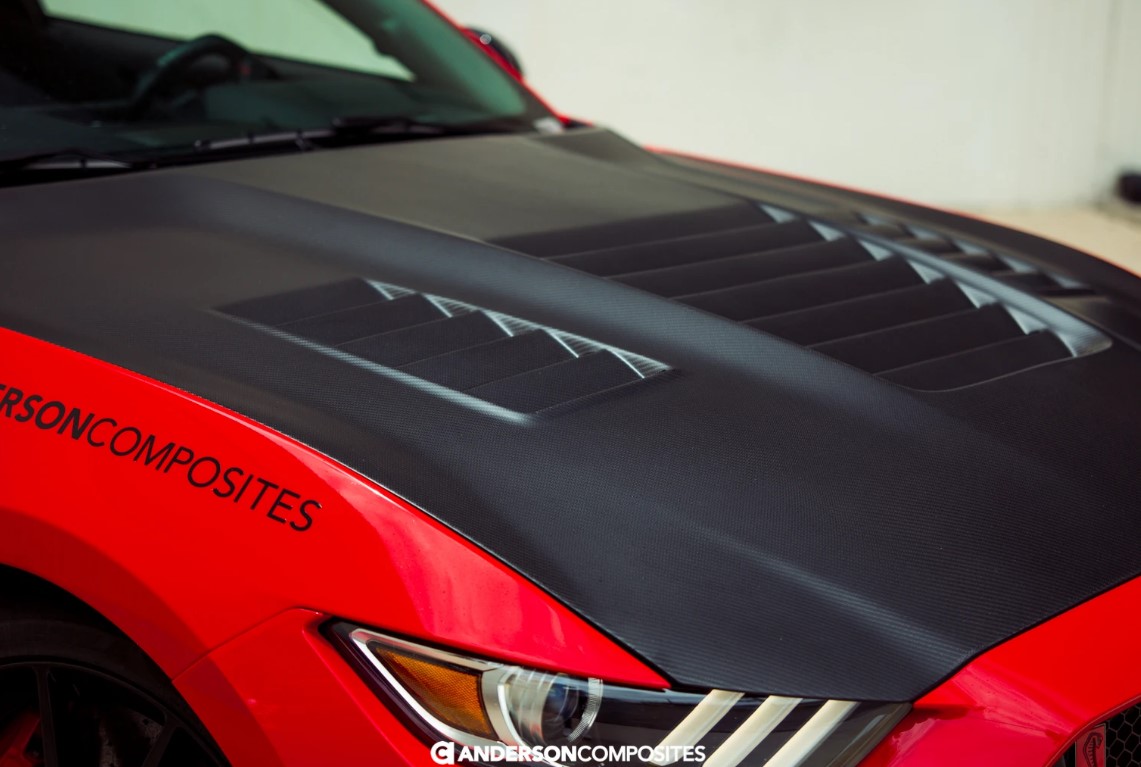 2015-2020 GT350/GT350R Mustang Type CR Hood - DRY CARBON FIBER (GT350/350R only)