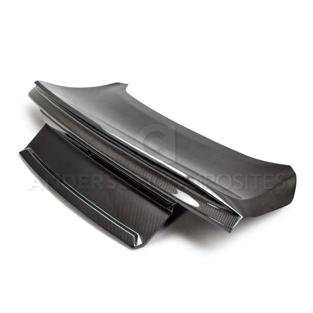 2015-20 Mustang Carbon Fiber DOUBLE SIDED DECKLID WITH INTEGRATED SPOILER (Fits All Hardtop Models) CARBON FIBER