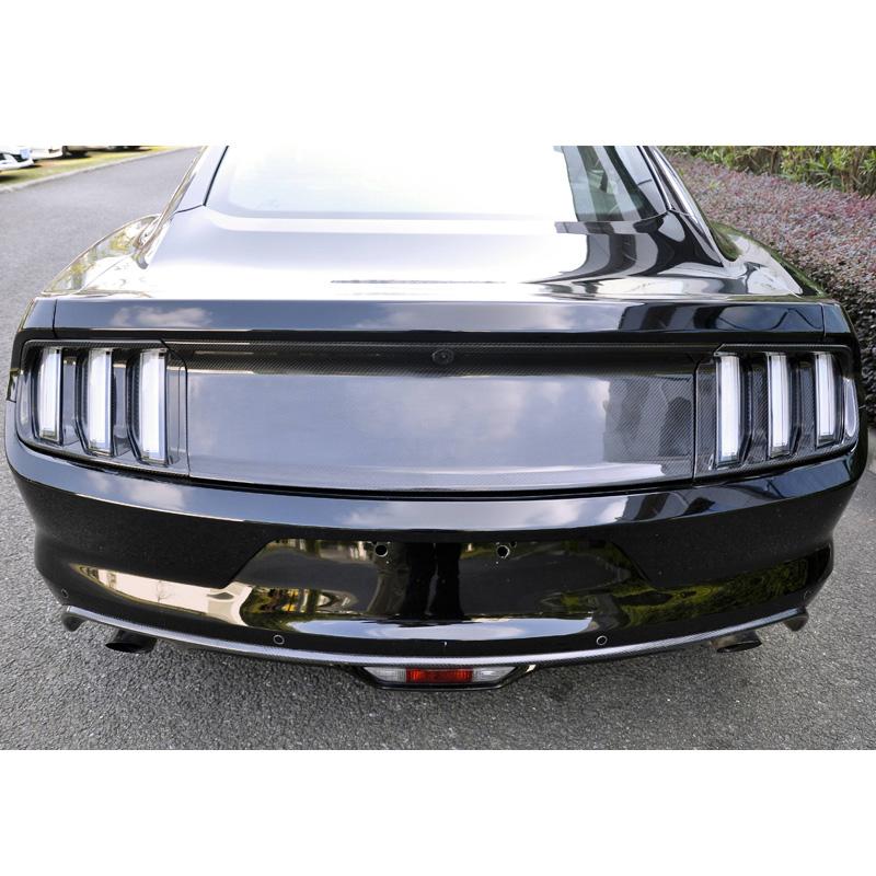 2015-17 Mustang Rear Deck Lid Panel Emblem Delete - CARBON FIBER LOOK