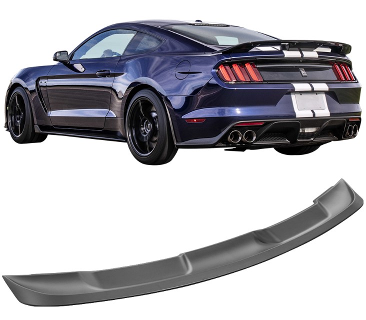 2015-22 Mustang C Style Tri Mount Spoiler Wing - ABS