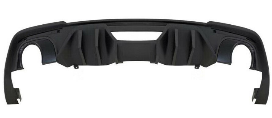 2018-20 Mustang ECO Boost Rock Style Rear Bumper Diffuser Matte Black Polyurethane (Fits ECO only)