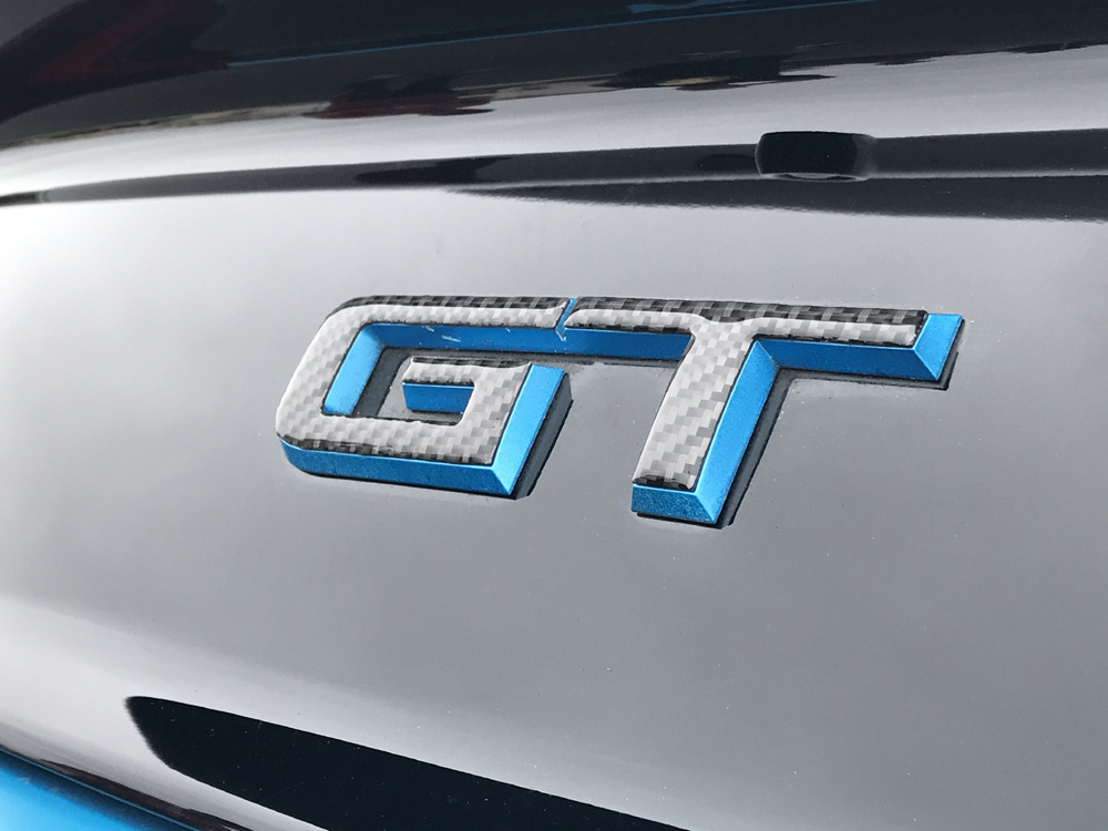 2015-20 Mustang Carbon Fiber Rear Decklid GT Emblem Overlay