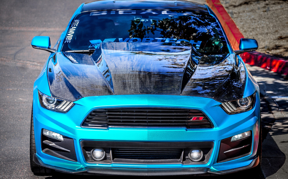 2015-2017 Mustang 4 INCH COWL Hood by SIGALA DESIGNS all 2015 Models) CARBON FIBER
