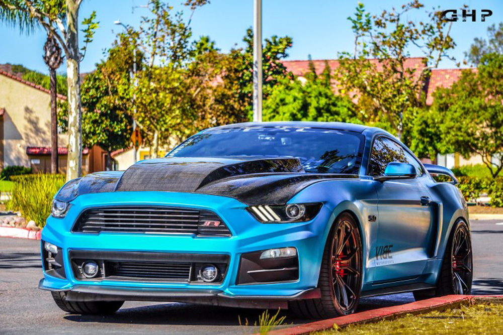 2015-2017 Mustang 4 INCH COWL Hood by SIGALA DESIGNS all 2015 Models) CARBON FIBER