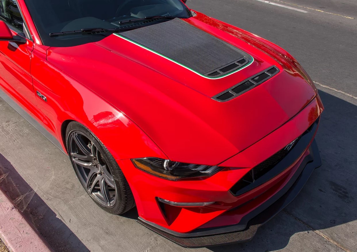 2018-2020 Mustang Sigala Vented Hood - CARBON FIBER