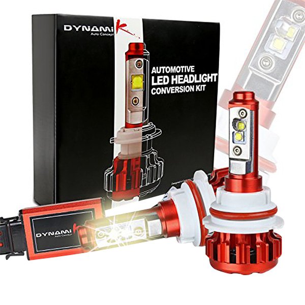 LED Dynamik Headlight Conversion Bulb Kit Right/Left LED Bulb w/Wiring and small ballasts (VERY BRIGHT)