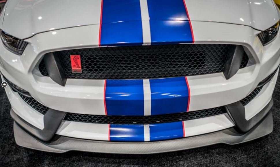 2015-2020 GT350R Mustang GT350R Carbon Fiber LG301-AC Chin Spoiler- CARBON FIBER (350R only)