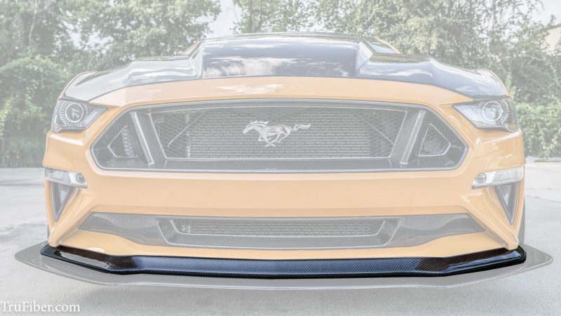2018-20 Mustang Carbon Fiber LG387 Front Chin Spoiler - CARBON FIBER