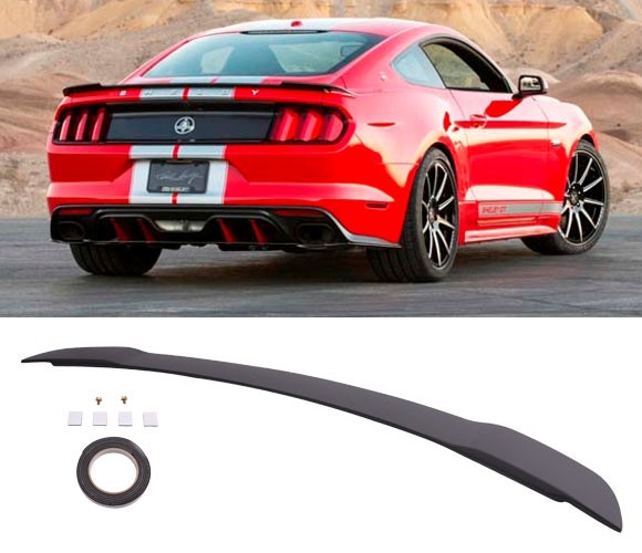 2015-22 Mustang Coupe Factory GT type Spoiler Wing Paint MATTE PRIMER BLACK