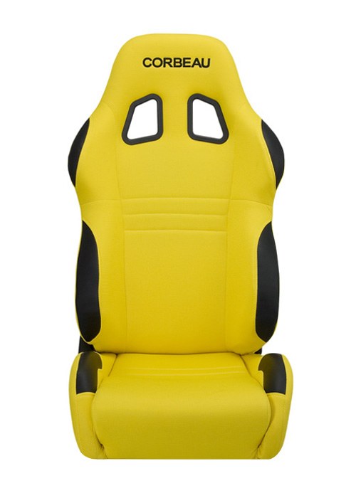 Corbeau A4 Yellow Cloth Racing Seat