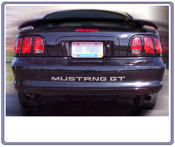 94-98 Rear bumper MUSTANG GT Chrome Stainless Steel CNC Letter Kit (Also works for side panels any year mustang)