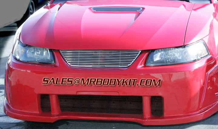 99-04 Mustang Upper CNC Grille with Stainless Steel Grille REPLACEMENT 9988