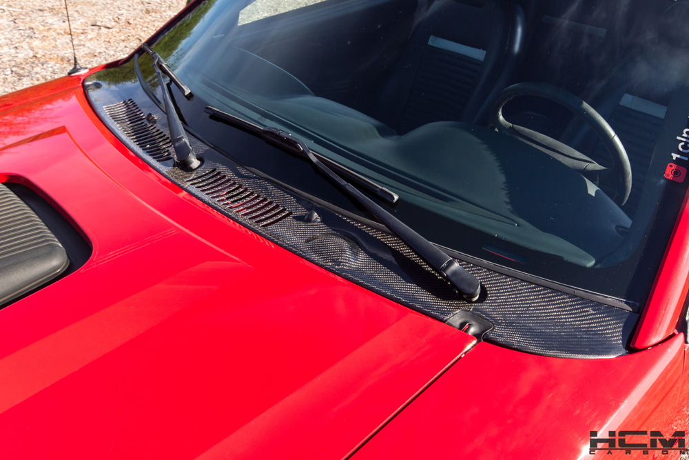 99-04 Mustang Carbon Fiber Cowl Panel (With Wipers) - CARBON FIBER