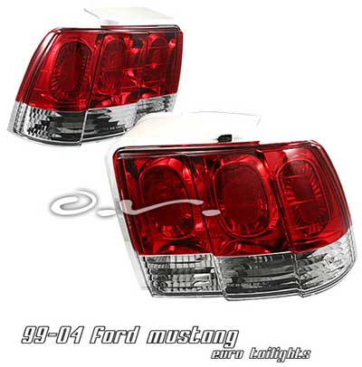 99-04 Mustang Taillights GEN 5 - RED CLEAR (Pair)